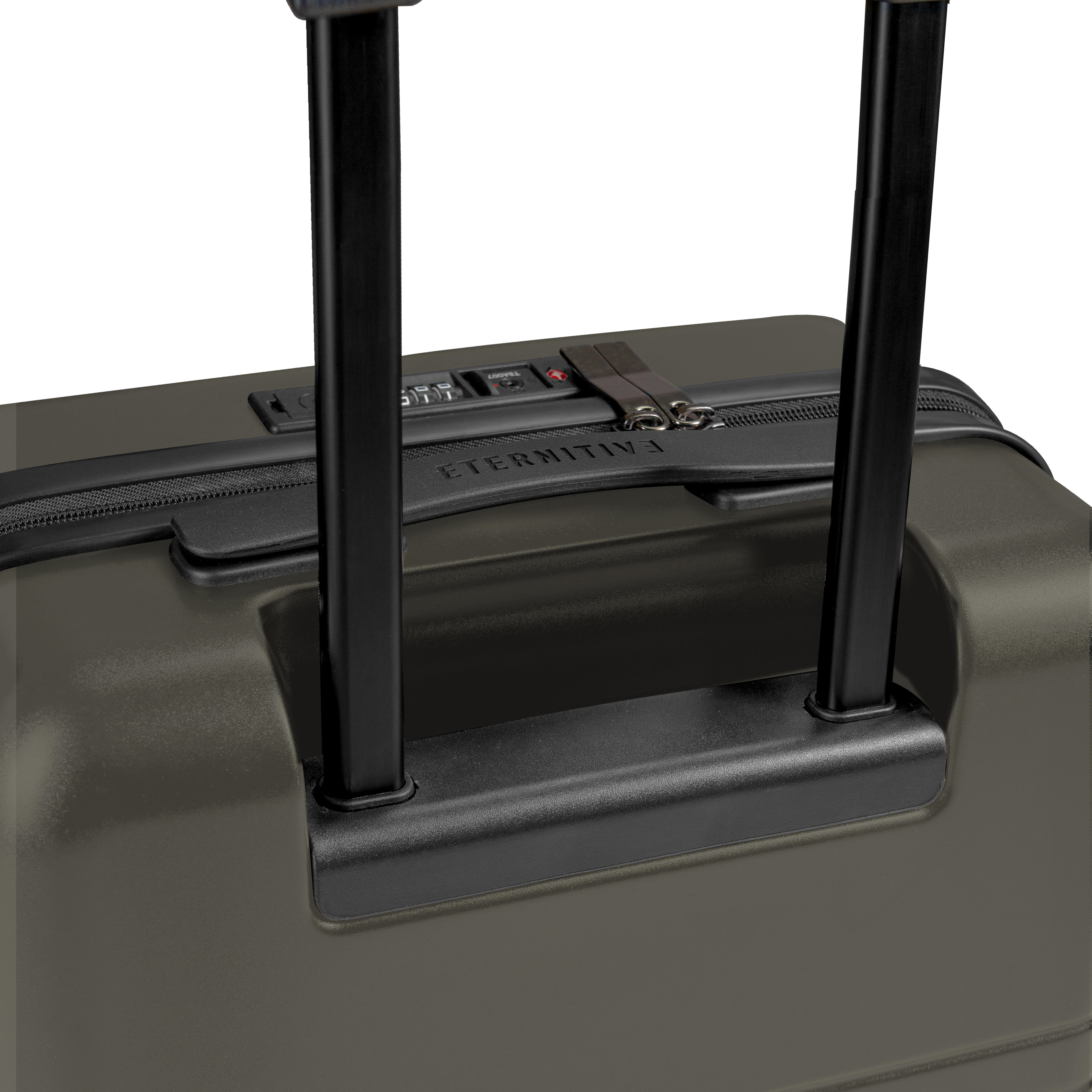 E3 Koffer set 2 teilig: \n Handgepäck + Mittelgroßer Koffer Olivgrün