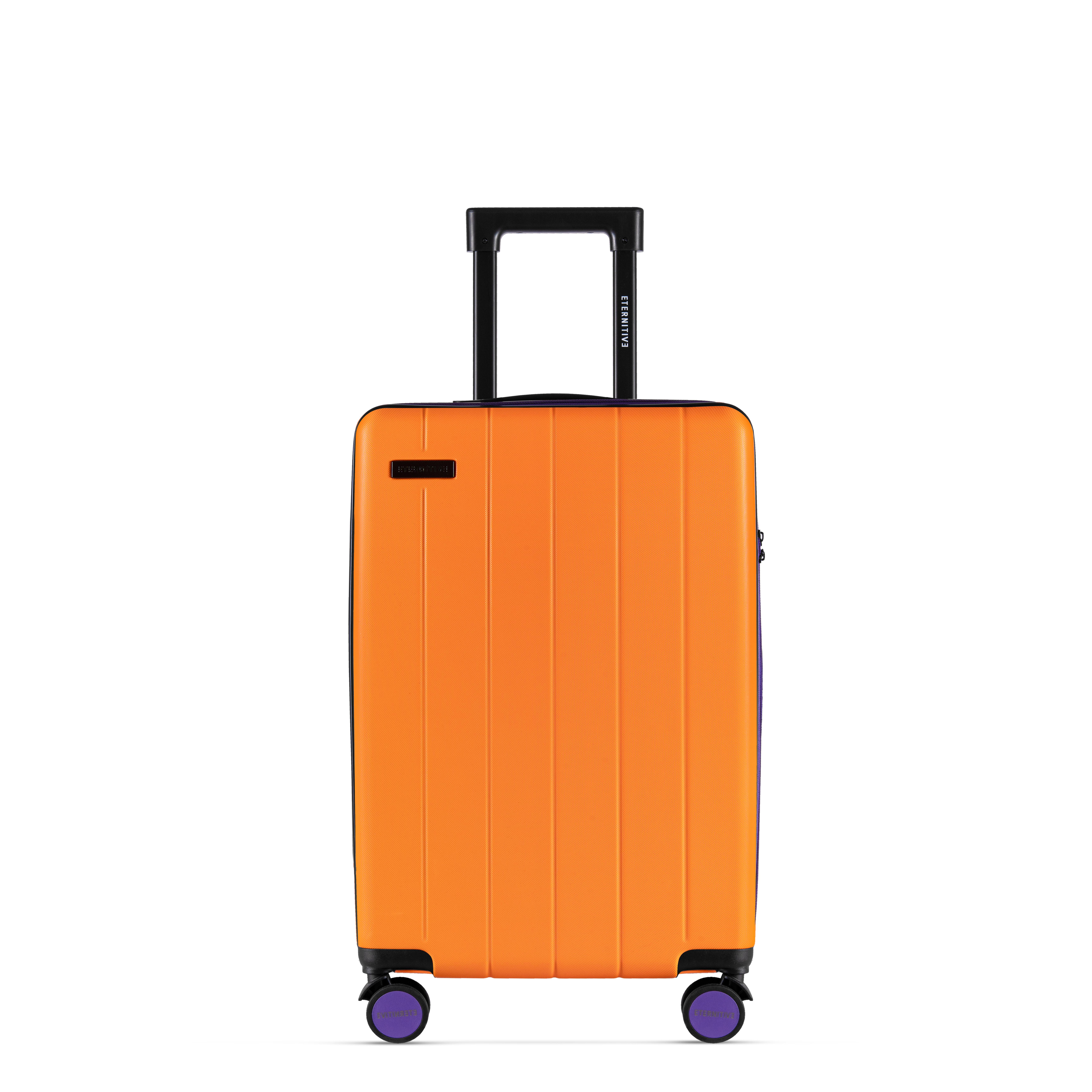 Orange suitcase with TSA lock (ABS suitcase) | Eternitive