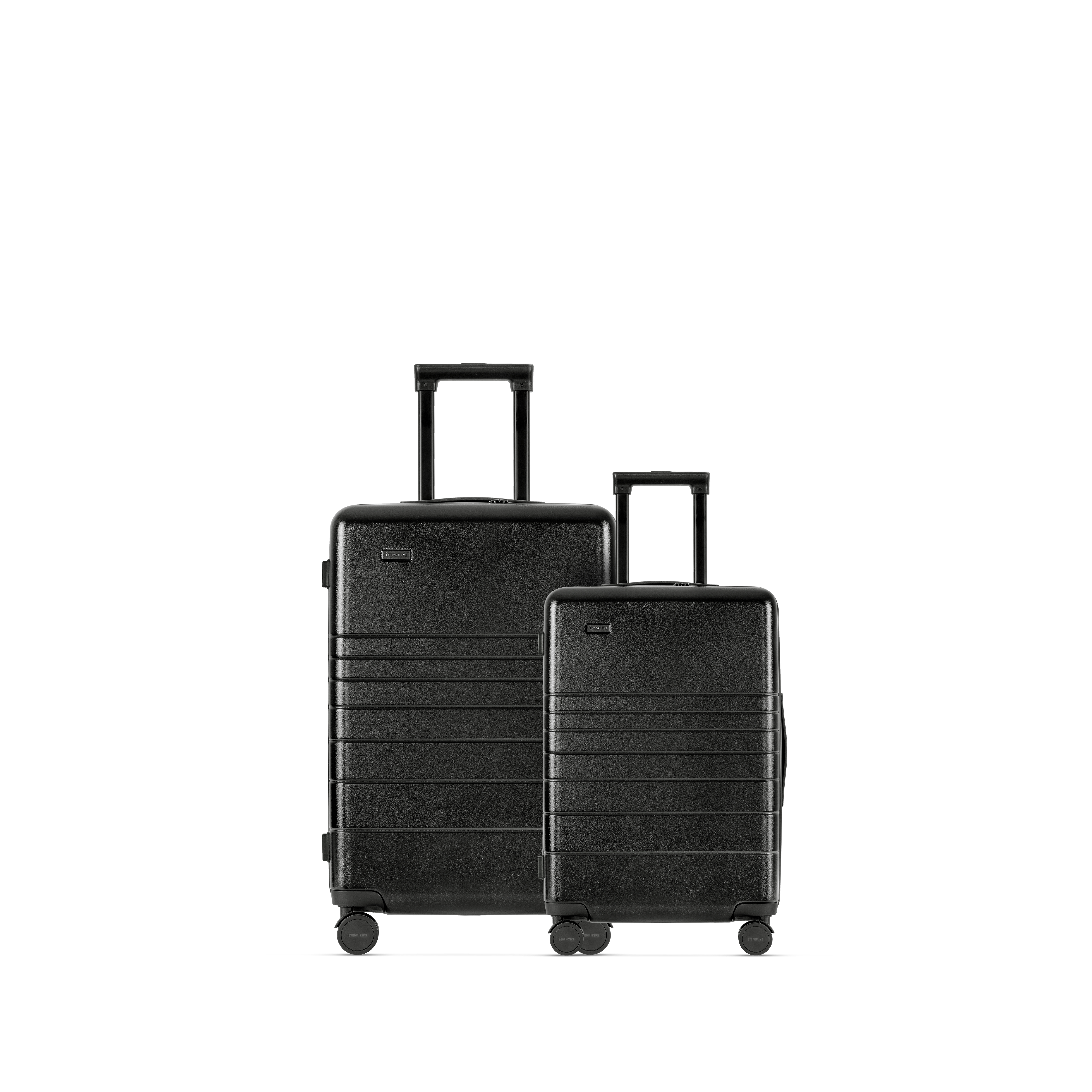 Zestaw walizek kabinowa + średnia czarna