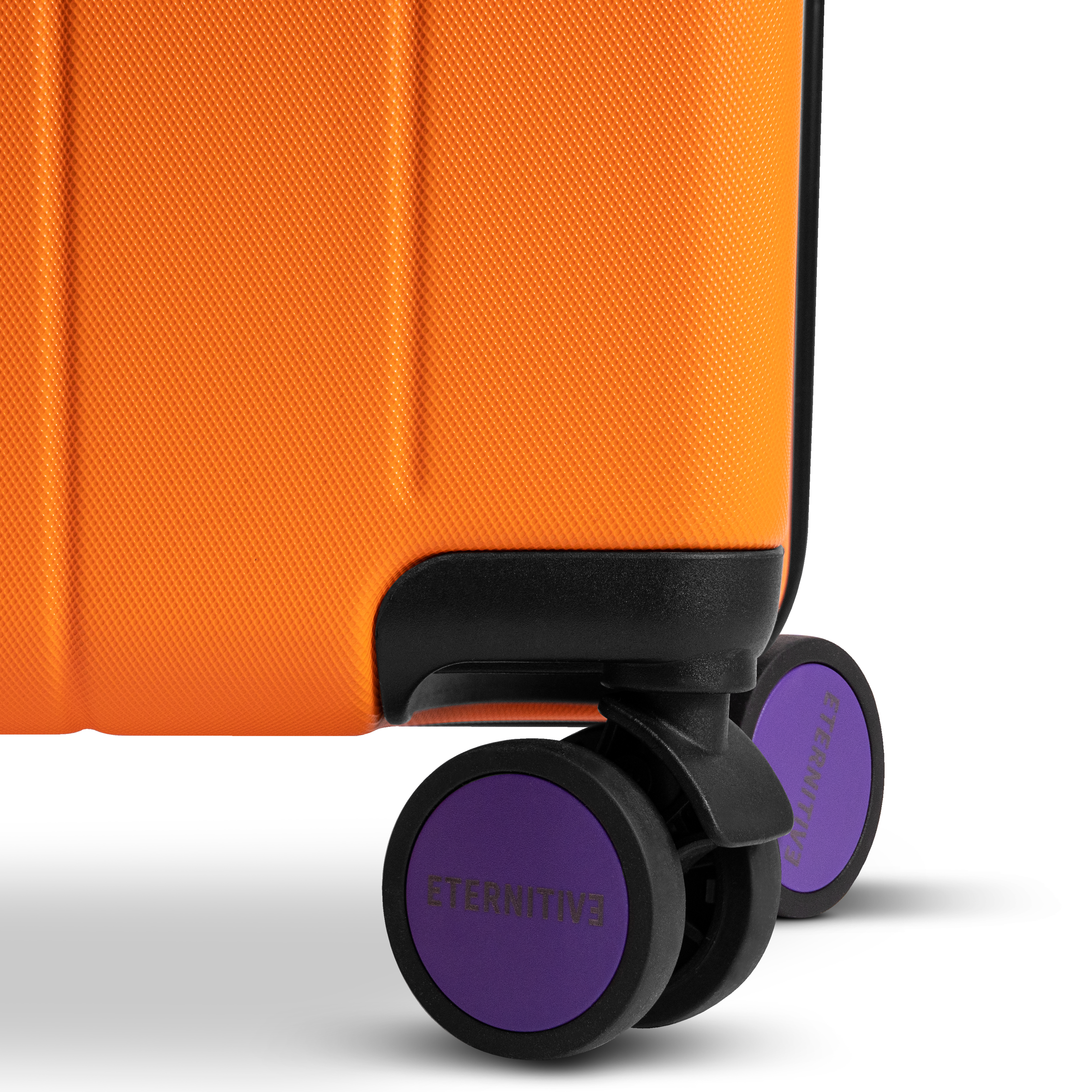 Medium orange suitcase with TSA lock (ABS suitcase) | Eternitive
