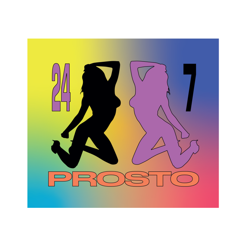 Naklejka Prosto 24 / 7