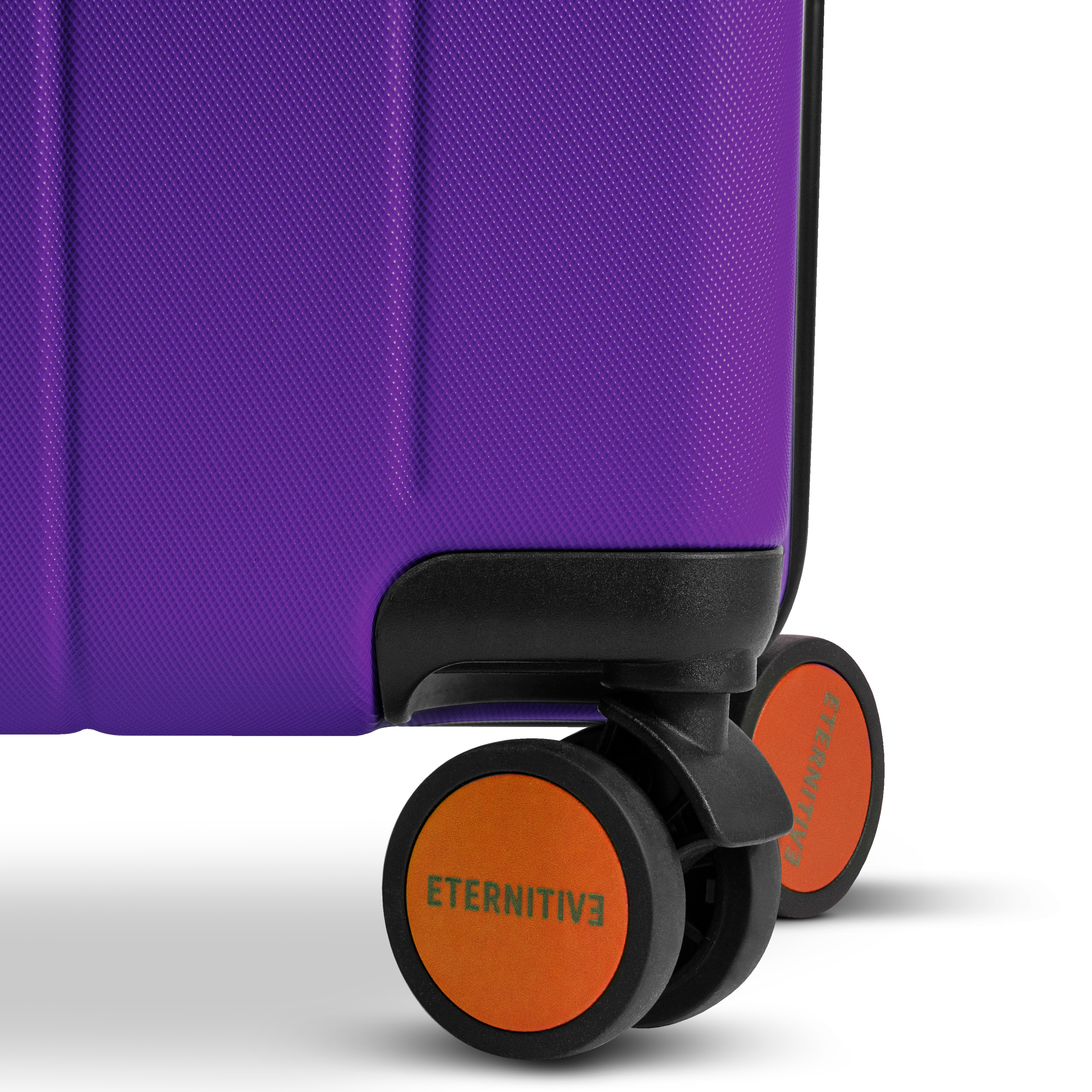 Medium purple suitcase with TSA lock (ABS suitcase) | Eternitive
