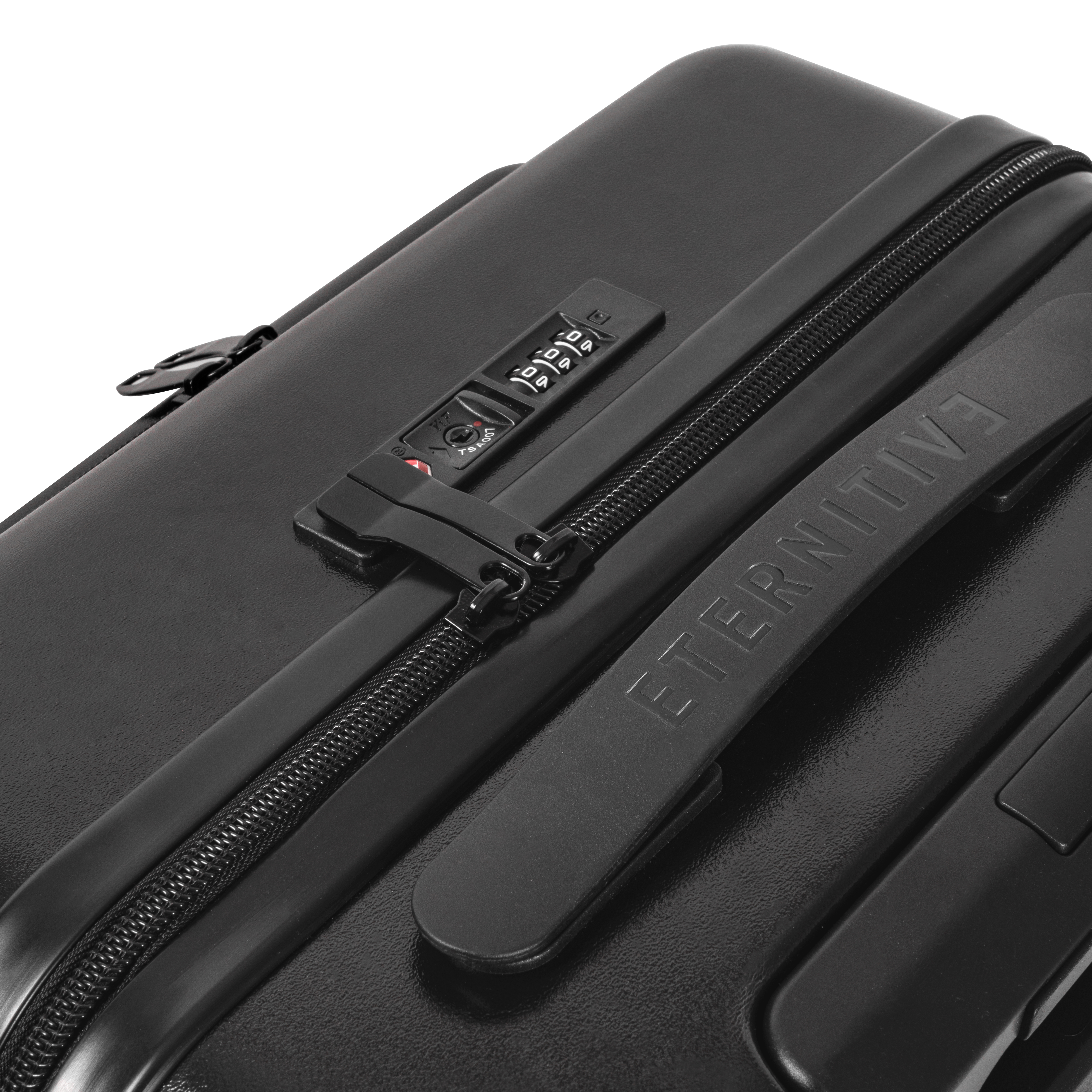 E1 koffer-set schwarz: \n Handgepäck + Großer Koffer