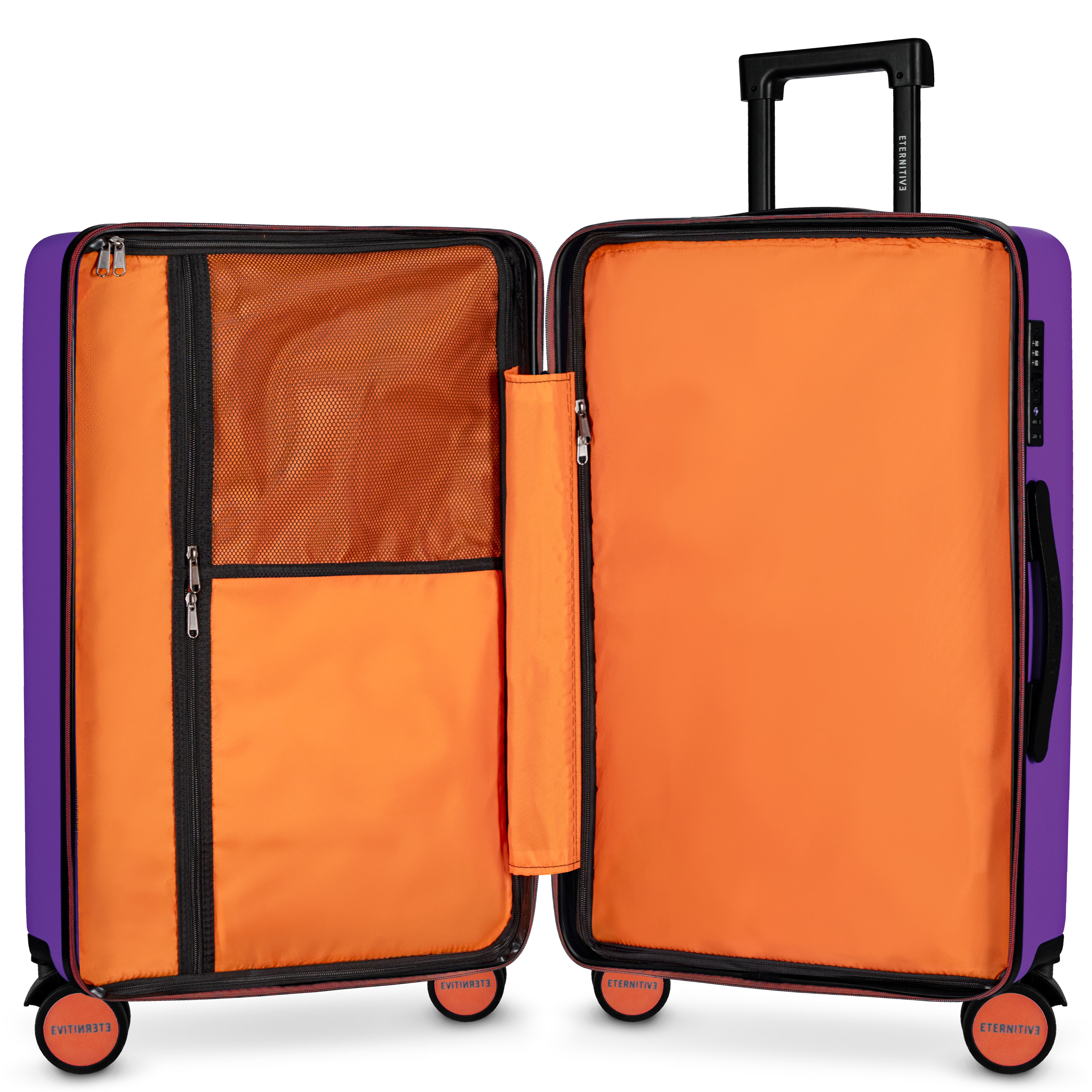 JOY Large Suitcase Purple – ABS, TSA Lock | Eternitive