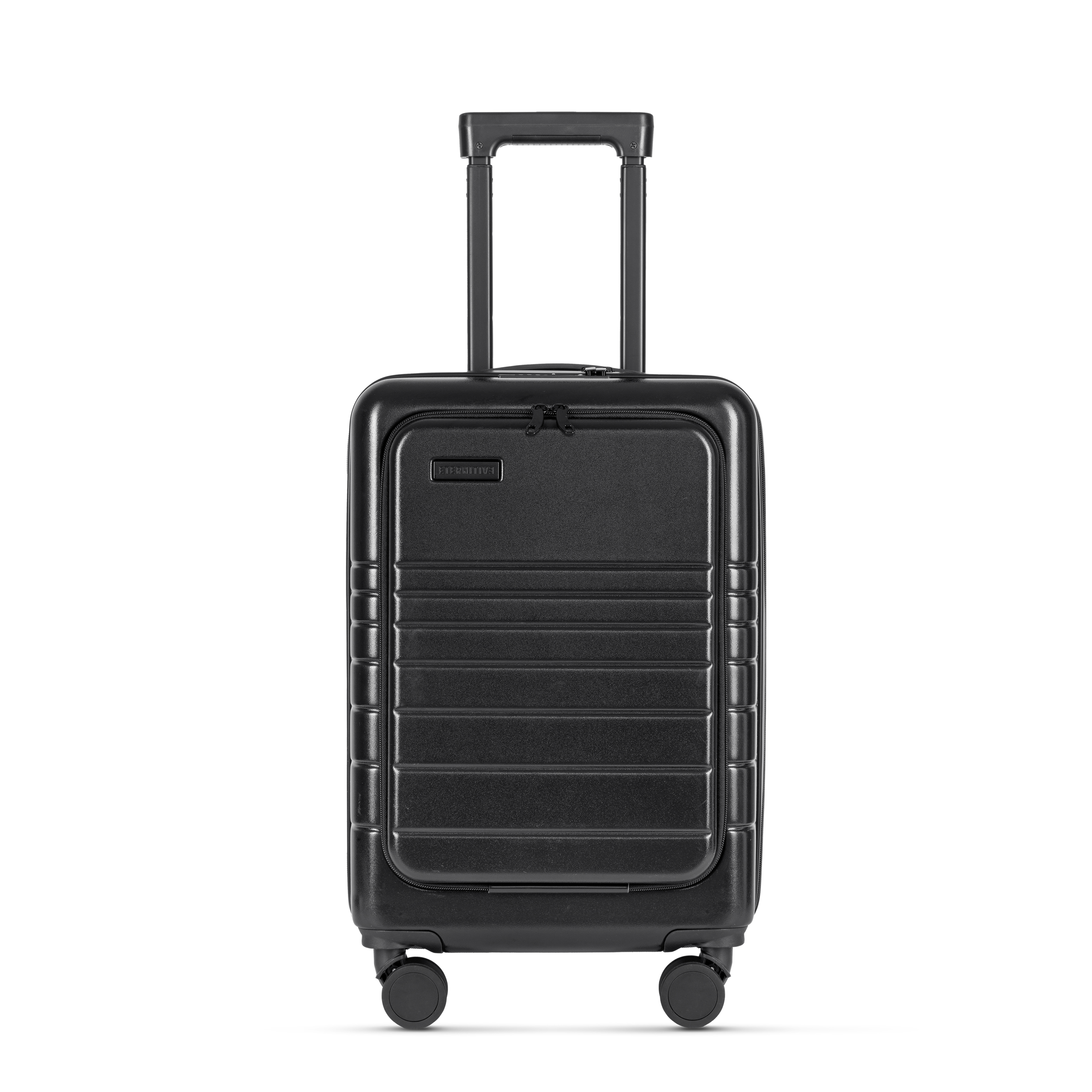 E1 koffer-set schwarz: Handgepäck + Mittelgroßer Koffer