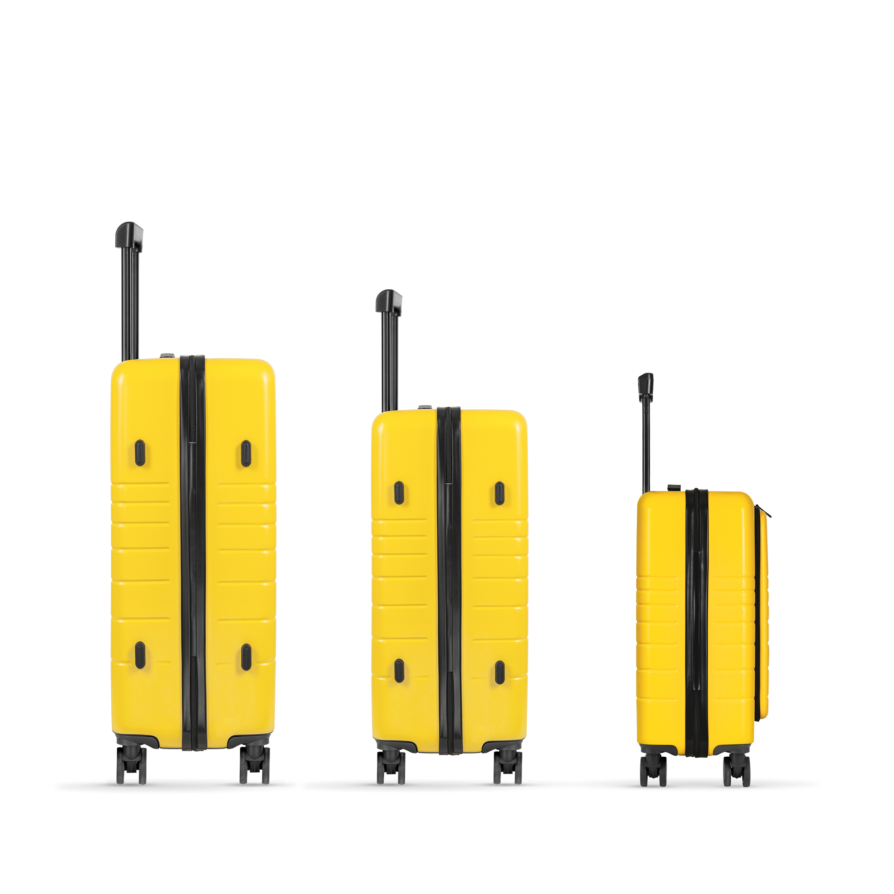 walizka żółta zestaw E1 bok Eternitive